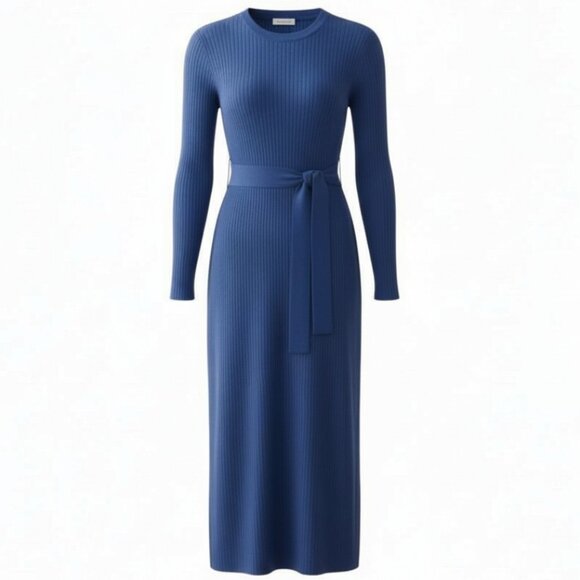 Guess classic cobalt blue sweater dress - Picture 2 of 6